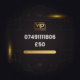Vip phone number 11 07491111806 - premium VIP UK number for sale