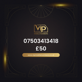 Get noticed with vip phone number 07503413418 - premium VIP UK number for sale