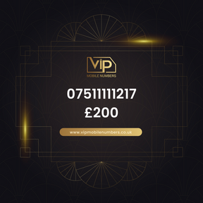 Vip phone number 1 07511111217 - premium VIP UK number for sale