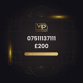 Vip phone number 16 07511137111 - premium VIP UK number for sale