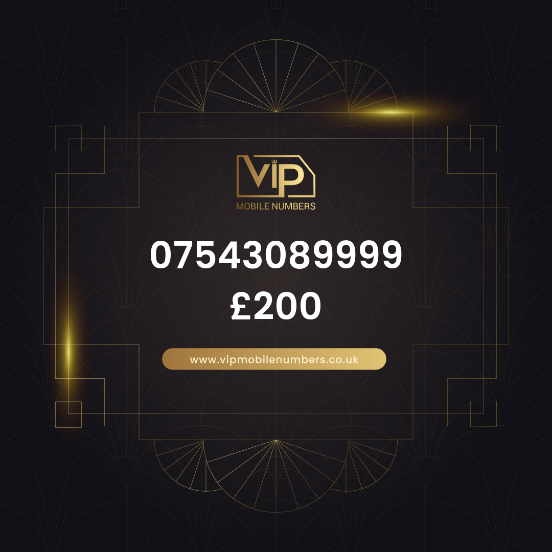 Vip phone number 9 07543089999 - premium VIP UK number for sale