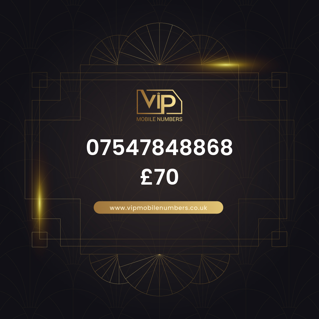 Buy mobile number cheap 07547848868 - premium VIP UK number for sale