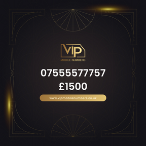Memorable phone number 11 07555577757 - premium VIP UK number for sale