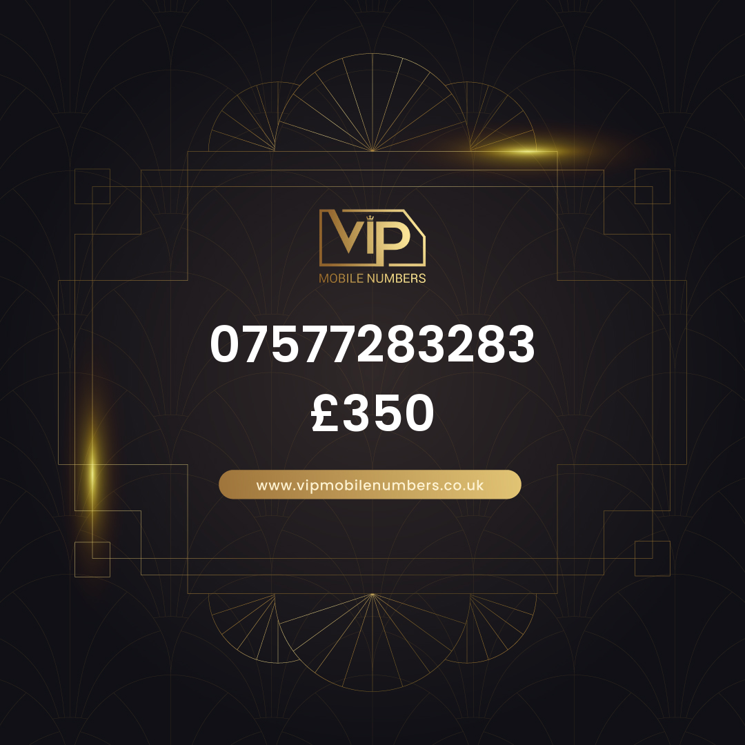 Uk sim card with name-compatible digits 07577283283 - premium VIP UK number for sale