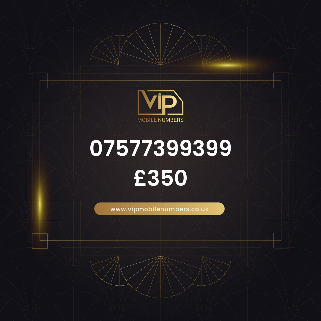 Buy number 07577399399 - premium VIP UK number for sale