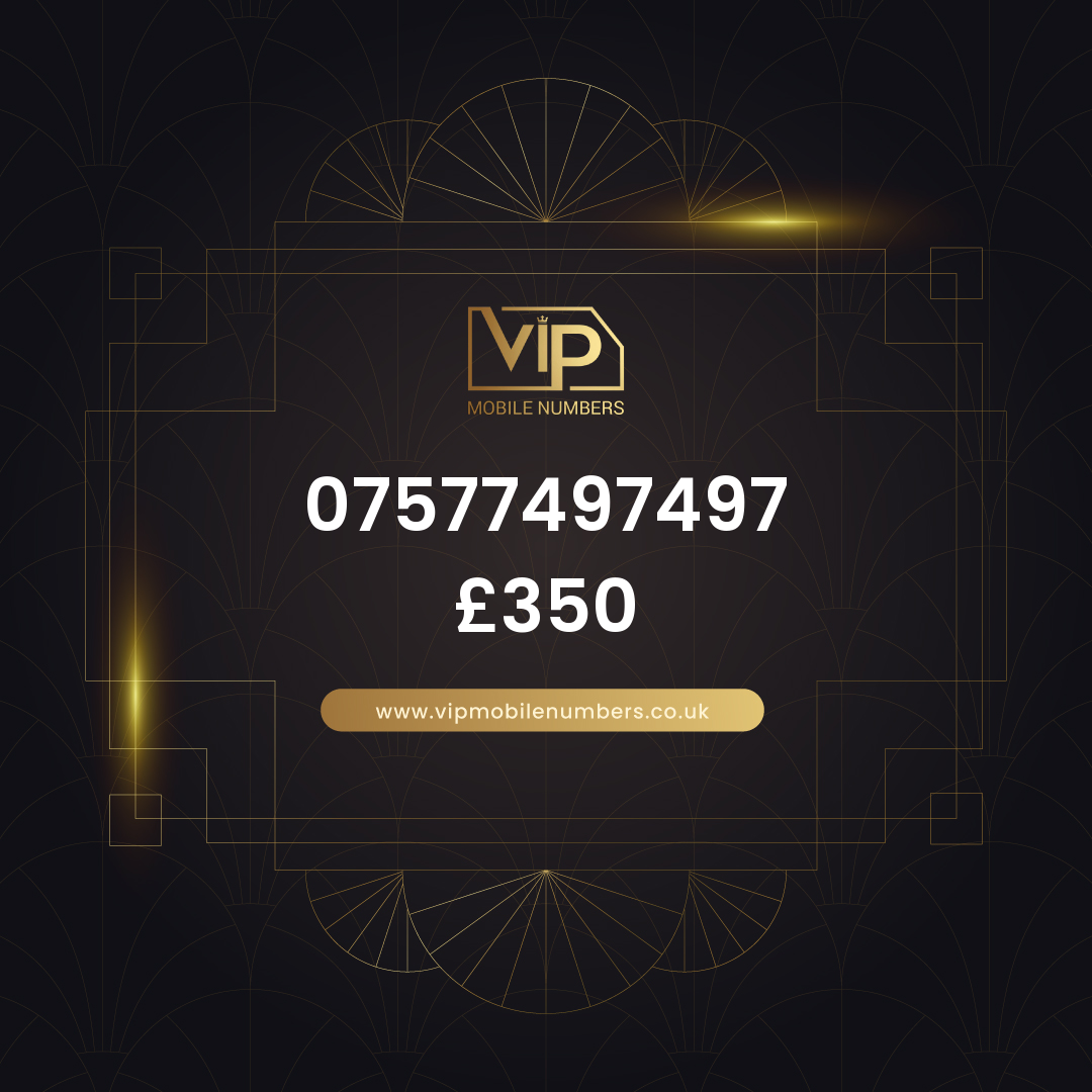 Own a uk premium number 07577497497 - premium VIP UK number for sale
