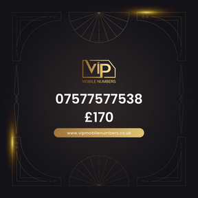 Vip phone number 17 07577577538 - premium VIP UK number for sale