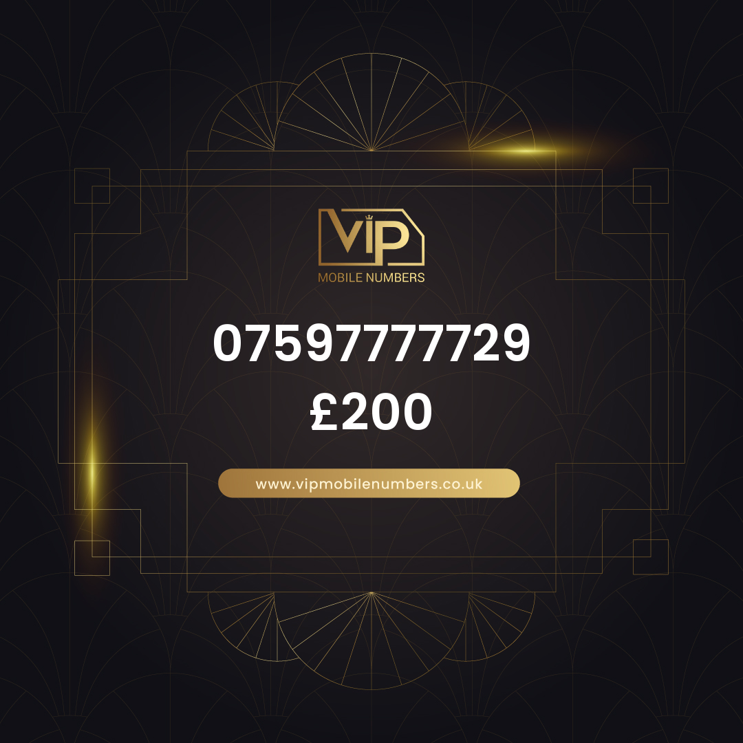 Vip phone number 10 07597777729 - premium VIP UK number for sale