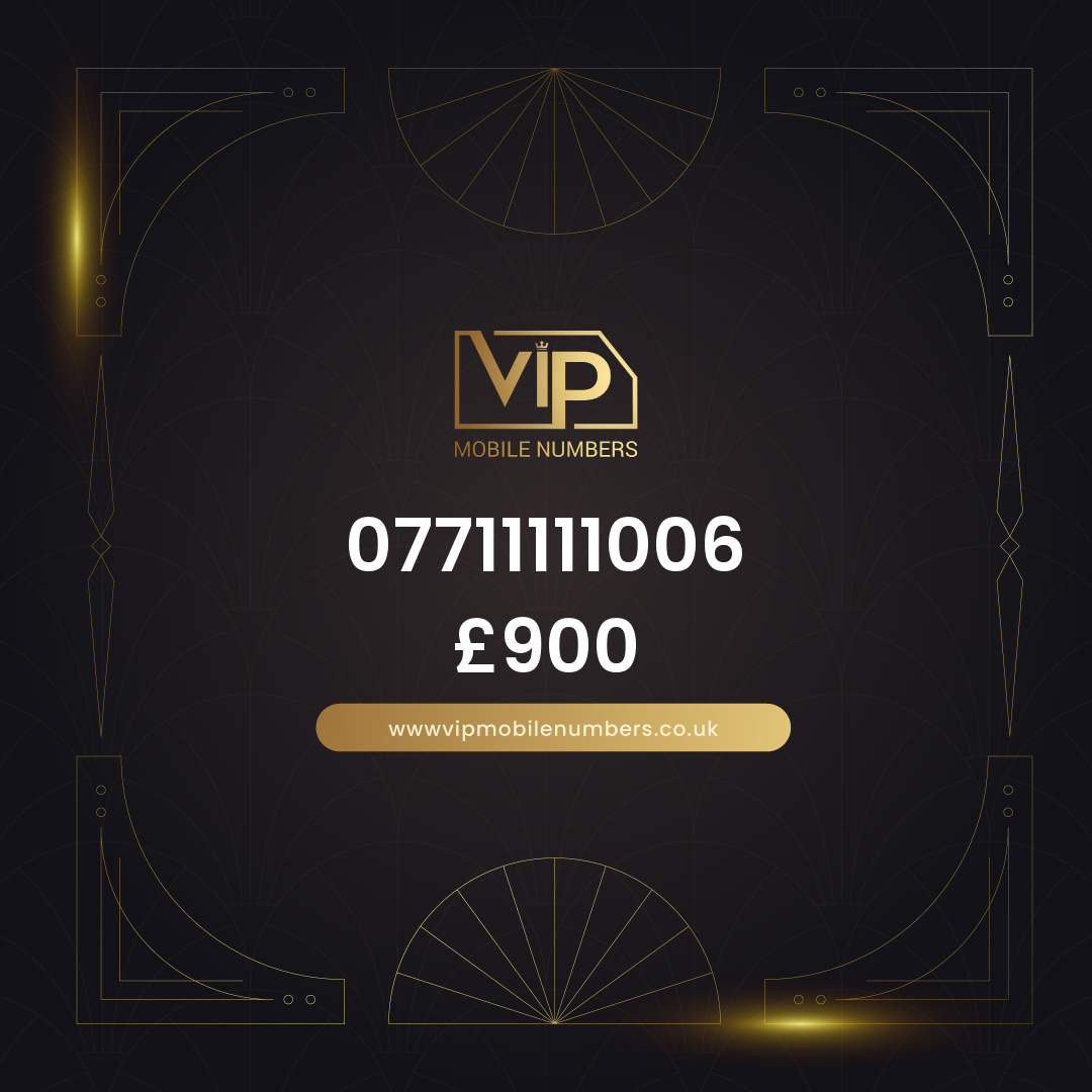 Premium sim card with number 4 07711111006 - premium VIP UK number for sale