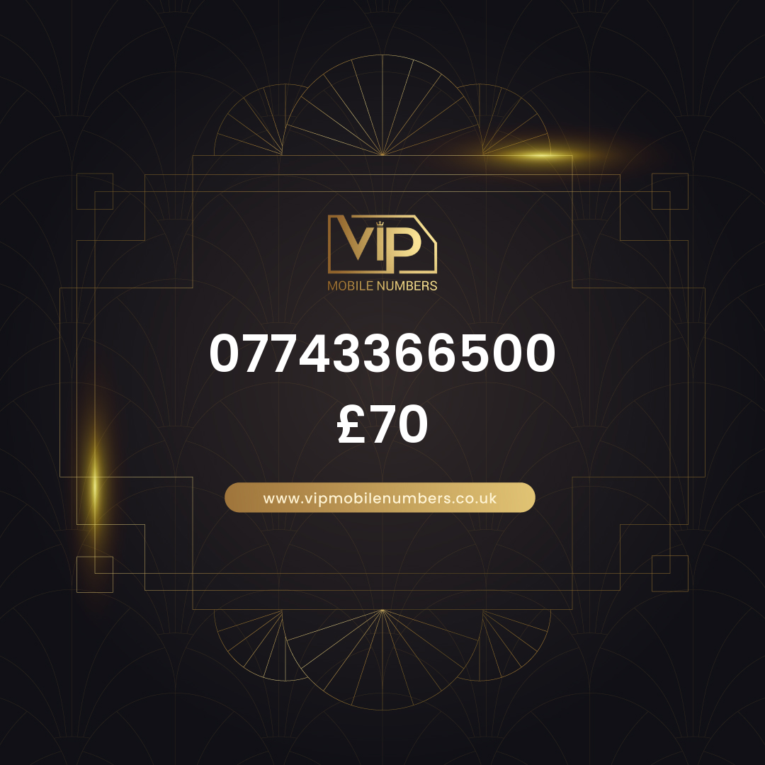 Memorable phone number 19 07743366500 - premium VIP UK number for sale