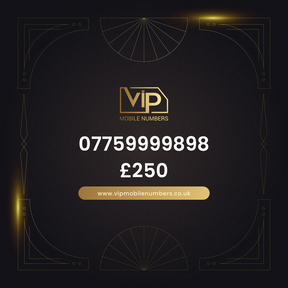Cool phone numbers to buy uk 07759999898 - premium VIP UK number for sale