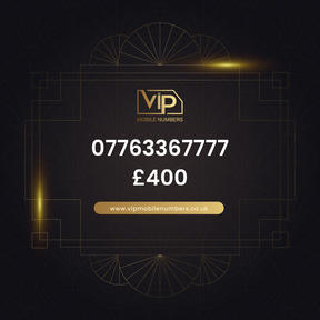 Buy mobile number online 07763367777 - premium VIP UK number for sale