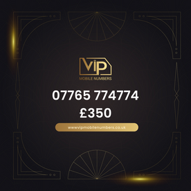 Platinum sim with free pac 07765 774774 - premium VIP UK number for sale