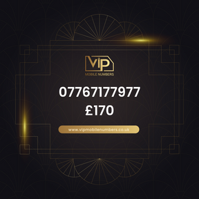 Memorable phone number 6 07767177977 - premium VIP UK number for sale