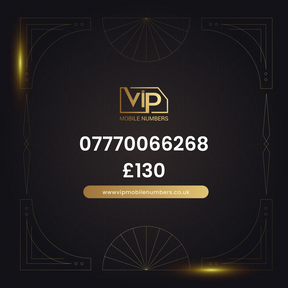 Uk gold numbers for sale 07770066268 - premium VIP UK number for sale