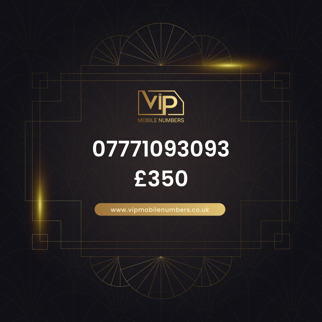 Get custom digits on giffgaff sim 07771093093 - premium VIP UK number for sale
