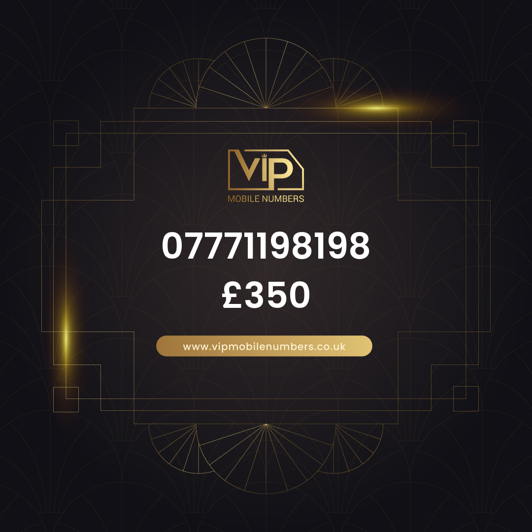 Platinum sim with free pac 07771198198 - premium VIP UK number for sale