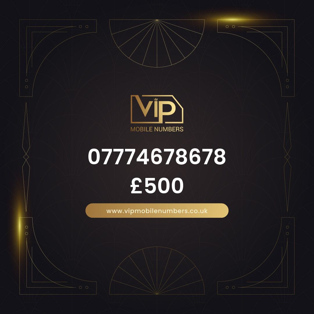 Memorable mobile numbers 07774678678 - premium VIP UK number for sale