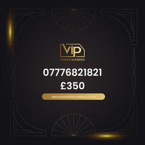 Order gold mobile number 07776821821 - premium VIP UK number for sale