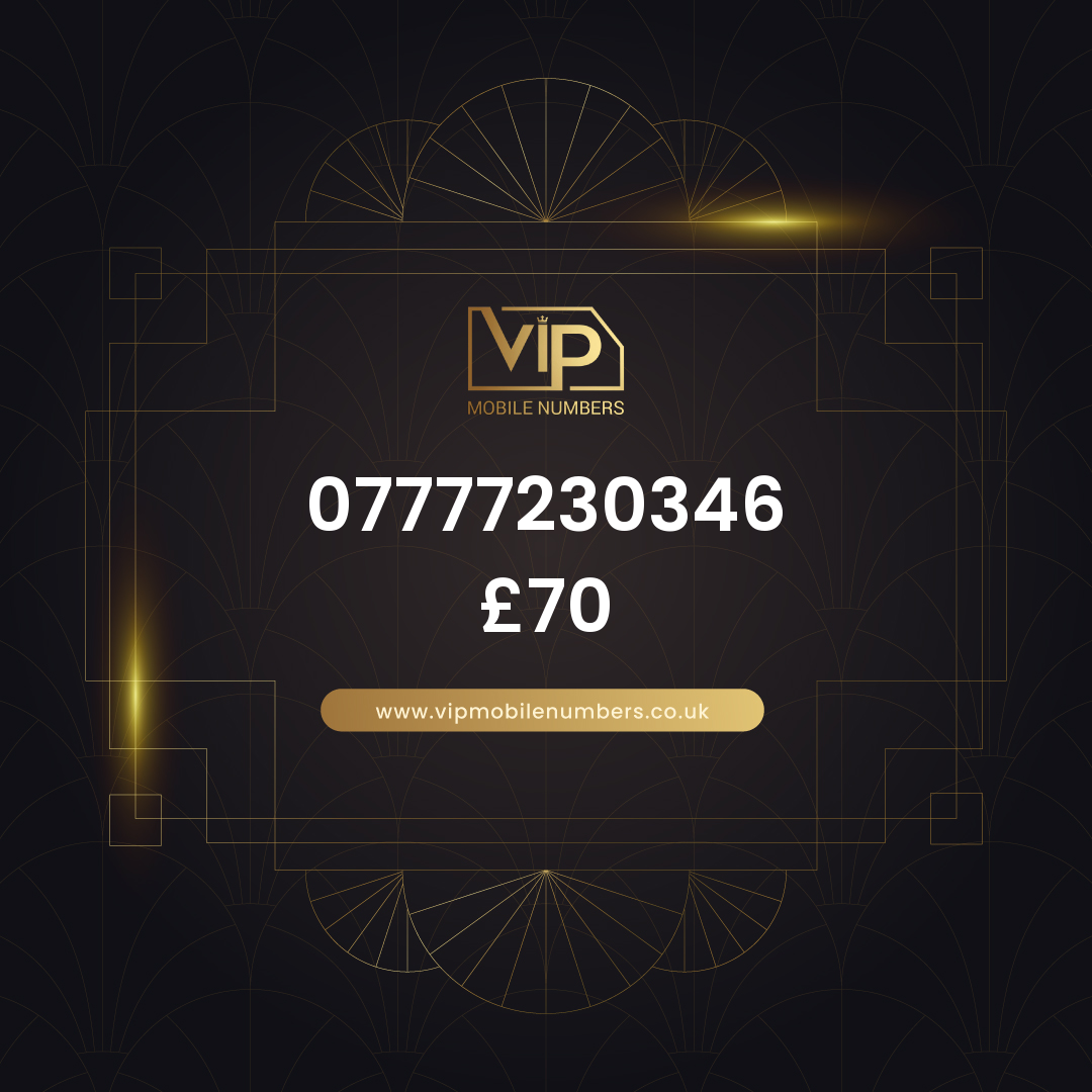 Get noticed with vip phone number 07777230346 - premium VIP UK number for sale