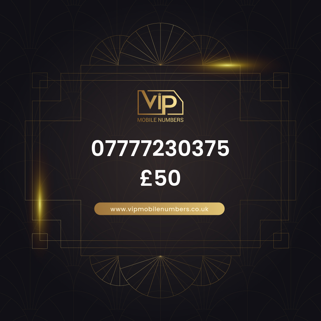Vip numbers 07777230375 - premium VIP UK number for sale