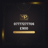 Buy limited edition mobile number 07777277706 - premium VIP UK number for sale