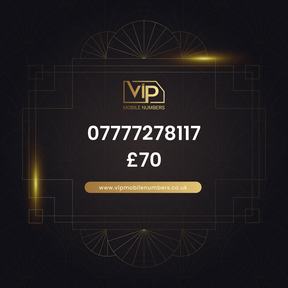 Choose your own mobile number 07777278117 - premium VIP UK number for sale