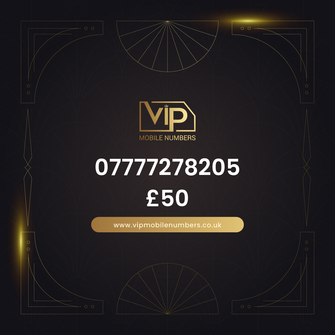 Uk mobile number ending in 999 07777278205 - premium VIP UK number for sale
