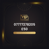 Uk mobile number ending in 999 07777278205 - premium VIP UK number for sale