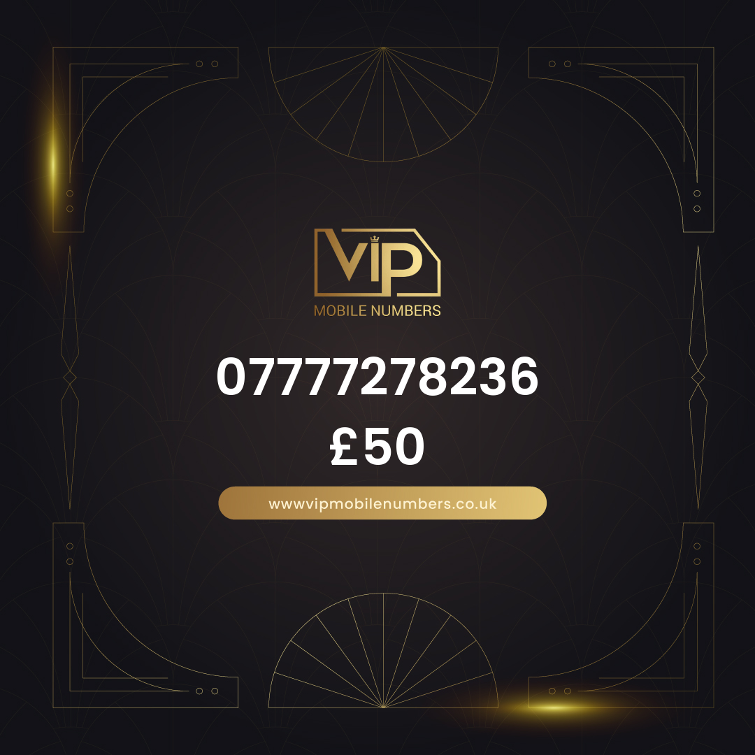 Uk sim card with name-compatible digits 07777278236 - premium VIP UK number for sale