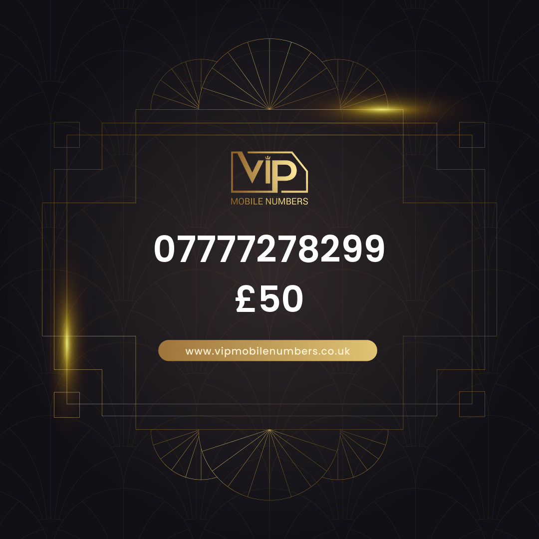 Uk mobile number platinum number 07777278299 - premium VIP UK number for sale