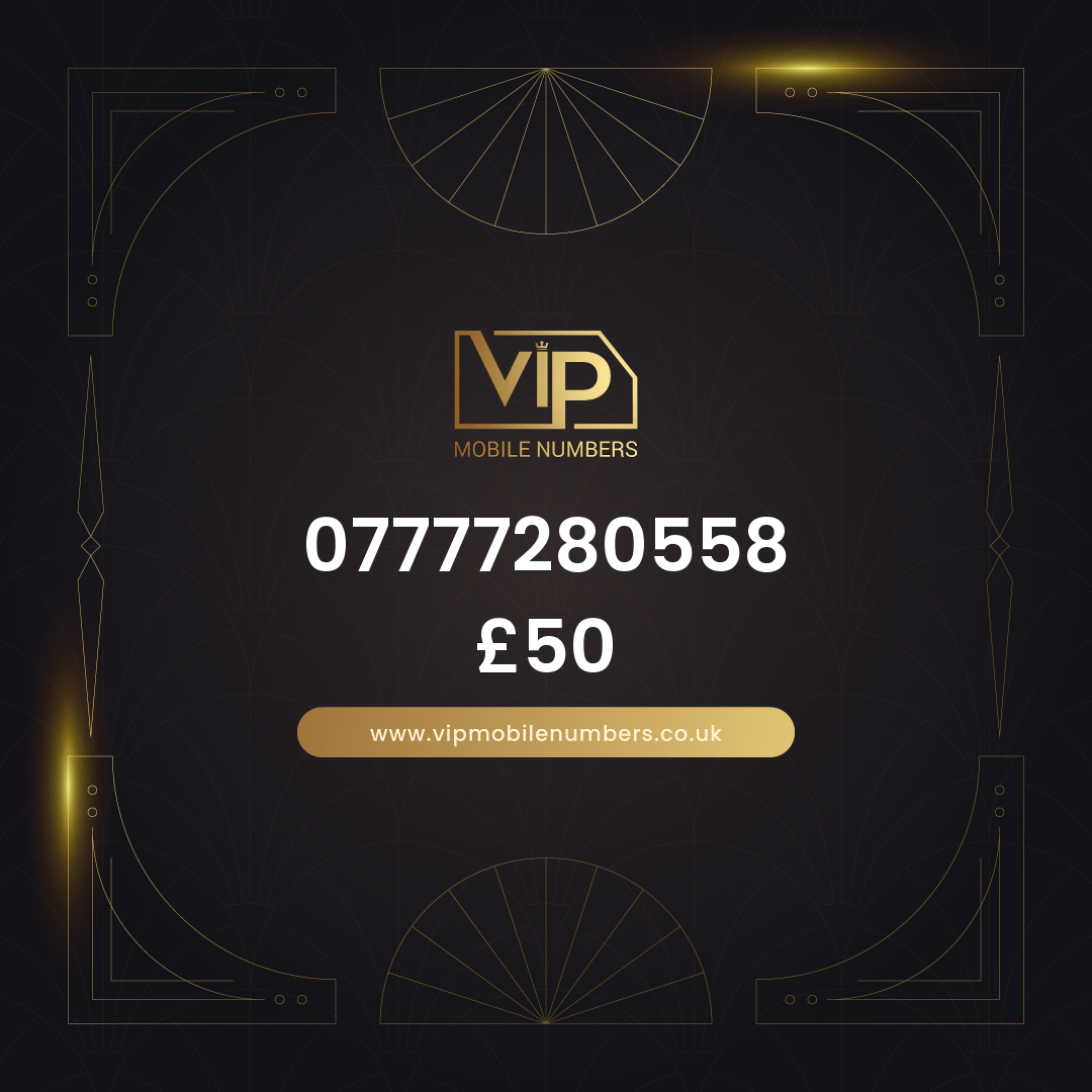 Get custom digits on giffgaff sim 07777280558 - premium VIP UK number for sale