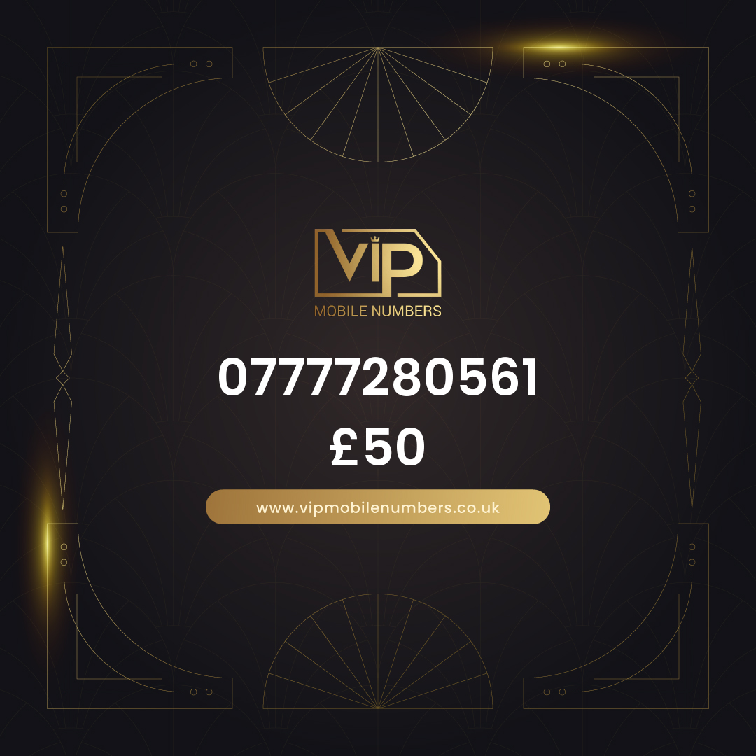 Sim only vip mobile number 07777280561 - premium VIP UK number for sale