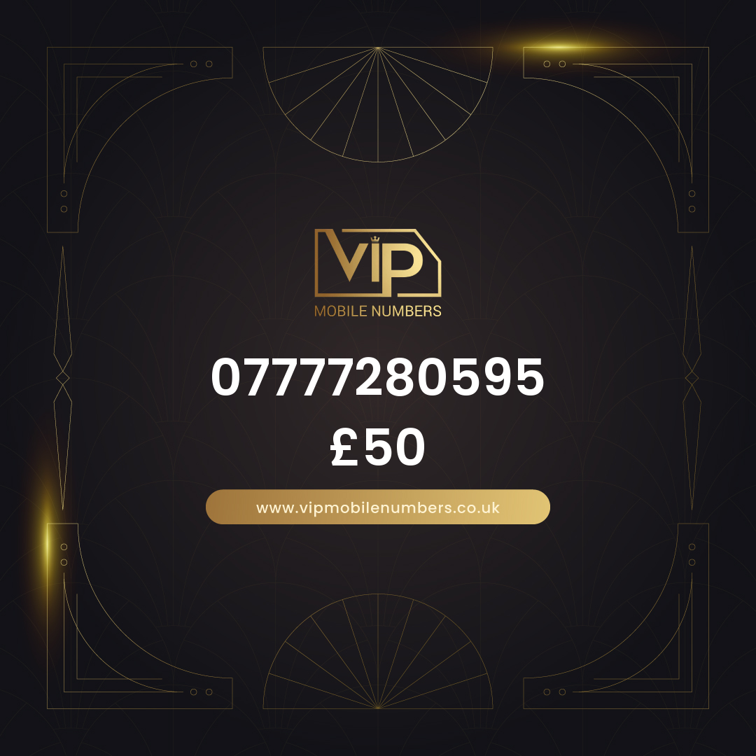 Vip phone number 3 07777280595 - premium VIP UK number for sale