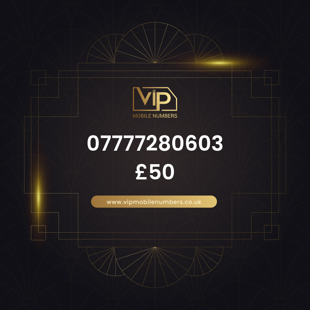 Memorable number for business branding 07777280603 - premium VIP UK number for sale