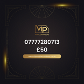 Gold sim card with memorable number 07777280713 - premium VIP UK number for sale