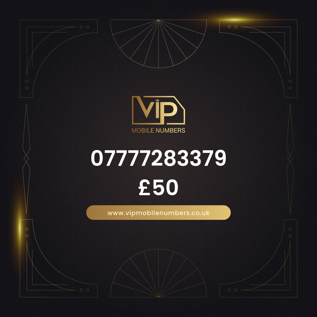 Memorable phone number 14 07777283379 - premium VIP UK number for sale