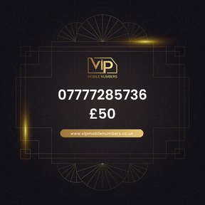 Uk sim card with exclusive number 07777285736 - premium VIP UK number for sale