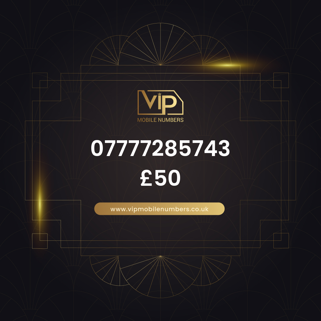 Memorable phone number 2 07777285743 - premium VIP UK number for sale