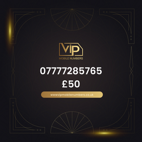 Uk mobile number starting with 077 07777285765 - premium VIP UK number for sale