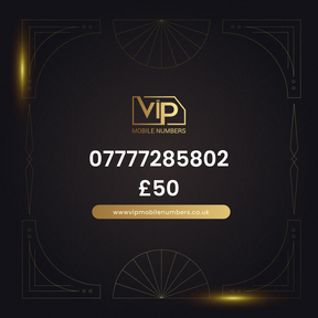 Vanity number for mobile branding 07777285802 - premium VIP UK number for sale