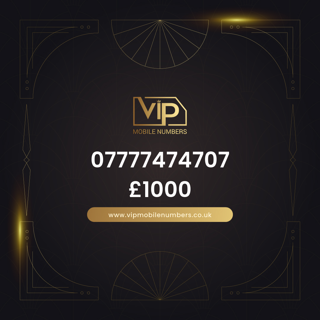 Uk exclusive sim card number 07777474707 - premium VIP UK number for sale