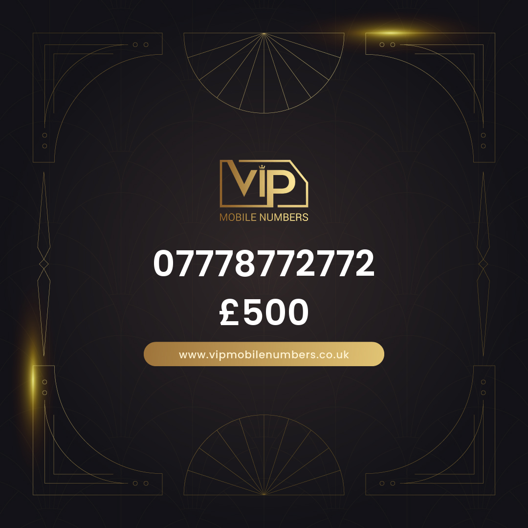 Memorable phone number 20 07778772772 - premium VIP UK number for sale
