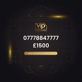 Premium sim card with number 17 07778847777 - premium VIP UK number for sale