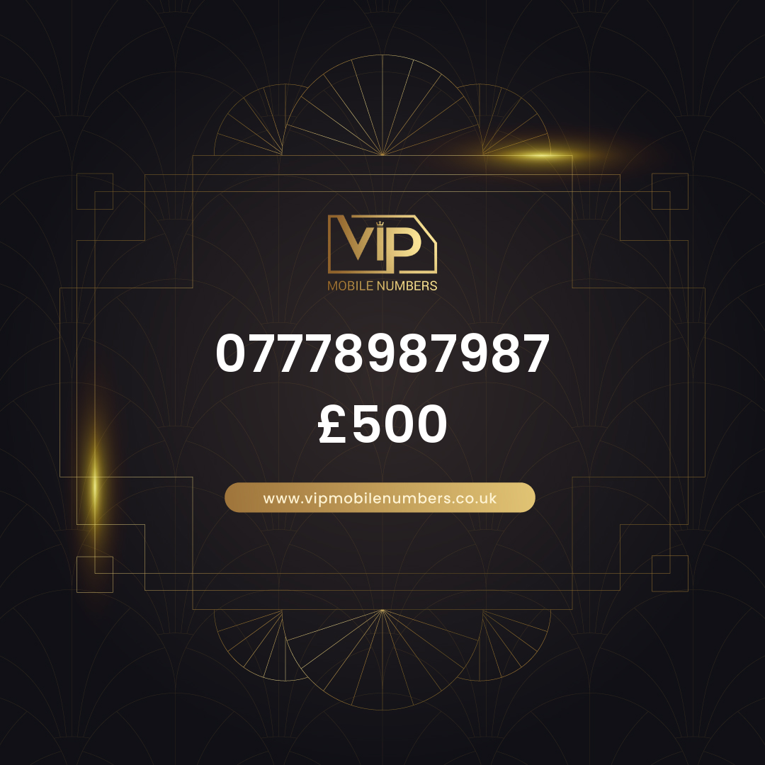 Premium sim card with number 5 07778987987 - premium VIP UK number for sale