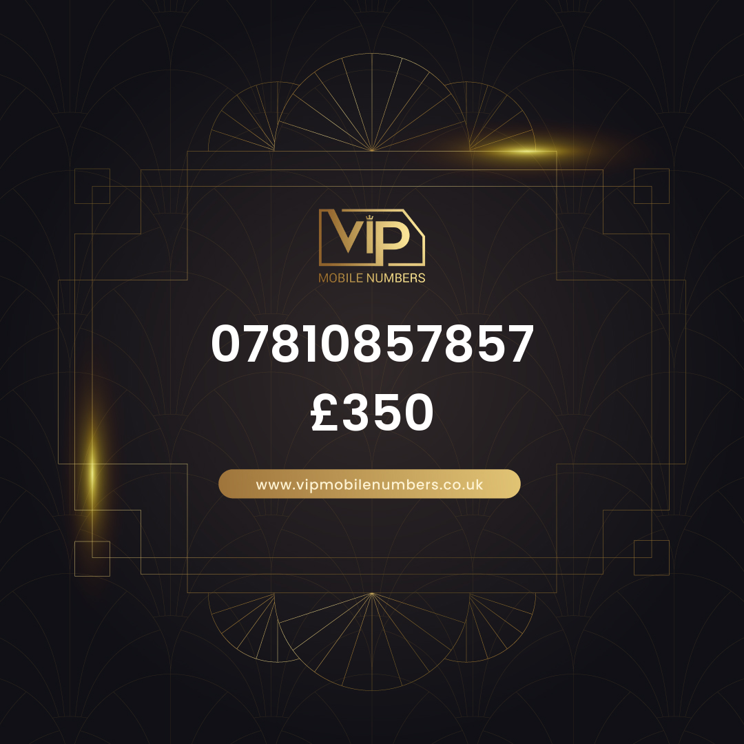 Uk gold numbers for sale 07810857857 - premium VIP UK number for sale