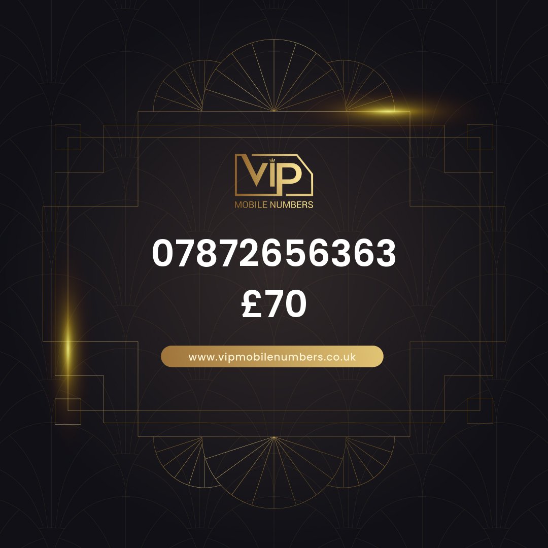 Premium sim card with number 8 07872656363 - premium VIP UK number for sale