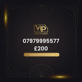 Gold mobile numbers 07979995577 - premium VIP UK number for sale