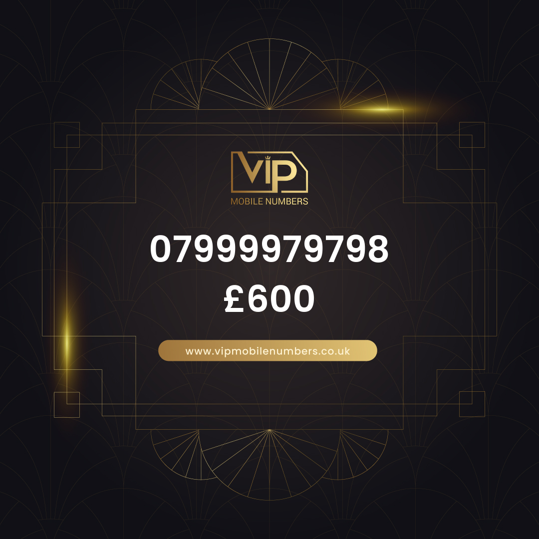 Premium sim card with number 5 07999979798 - premium VIP UK number for sale