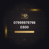 Premium sim card with number 5 07999979798 - premium VIP UK number for sale
